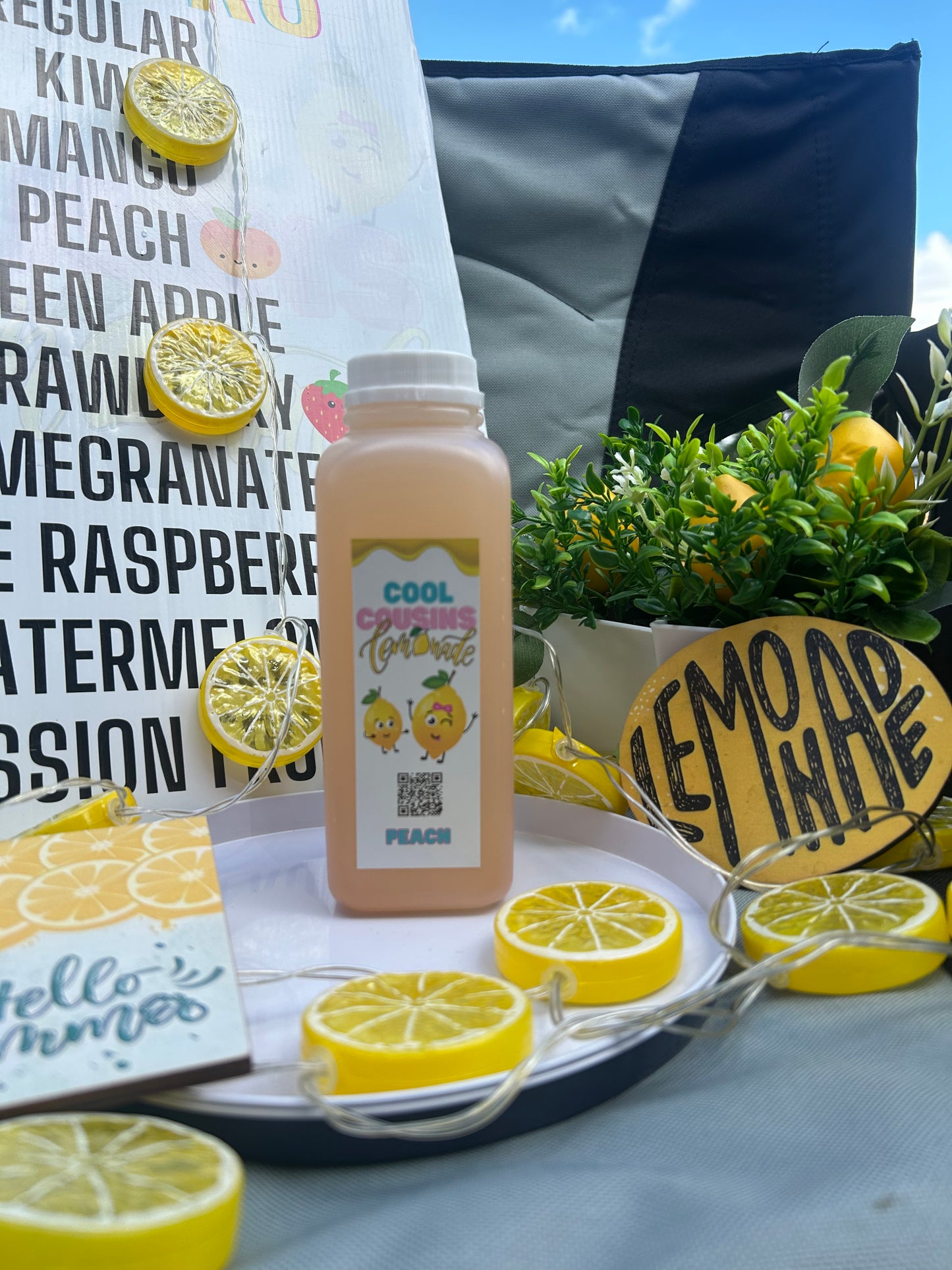 Peach lemonade